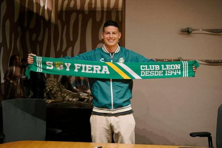 James Rodríguez atualmente joga no León, do México.