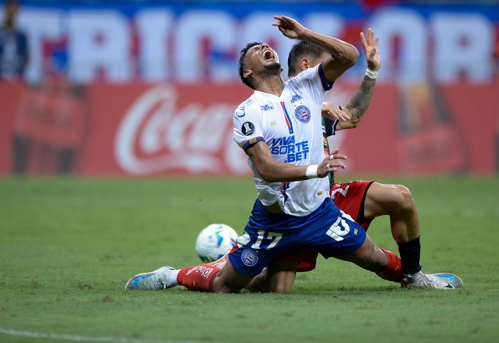 Lucho Rodriguez em Bahia x Boston River.