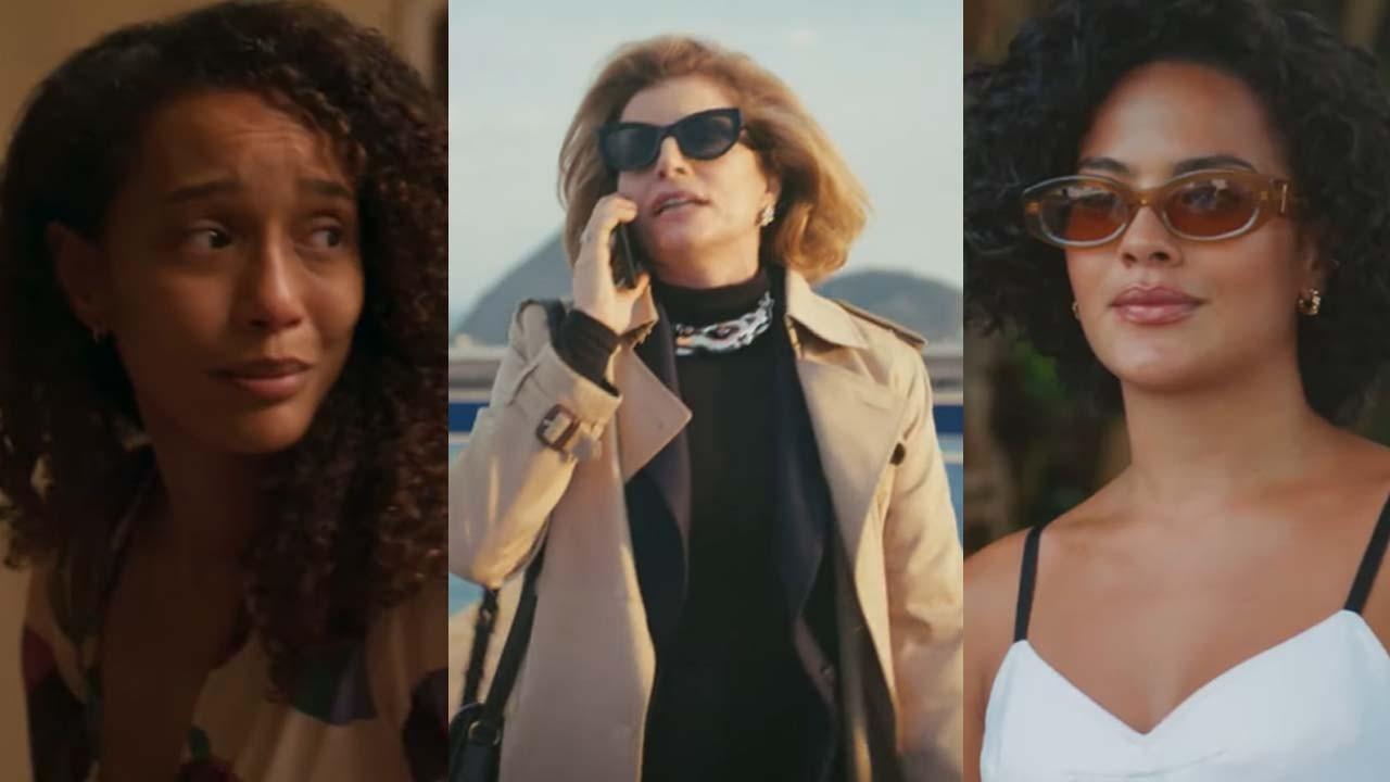 Montagem com Taís Araújo, Débora Bloch e Bella Campos