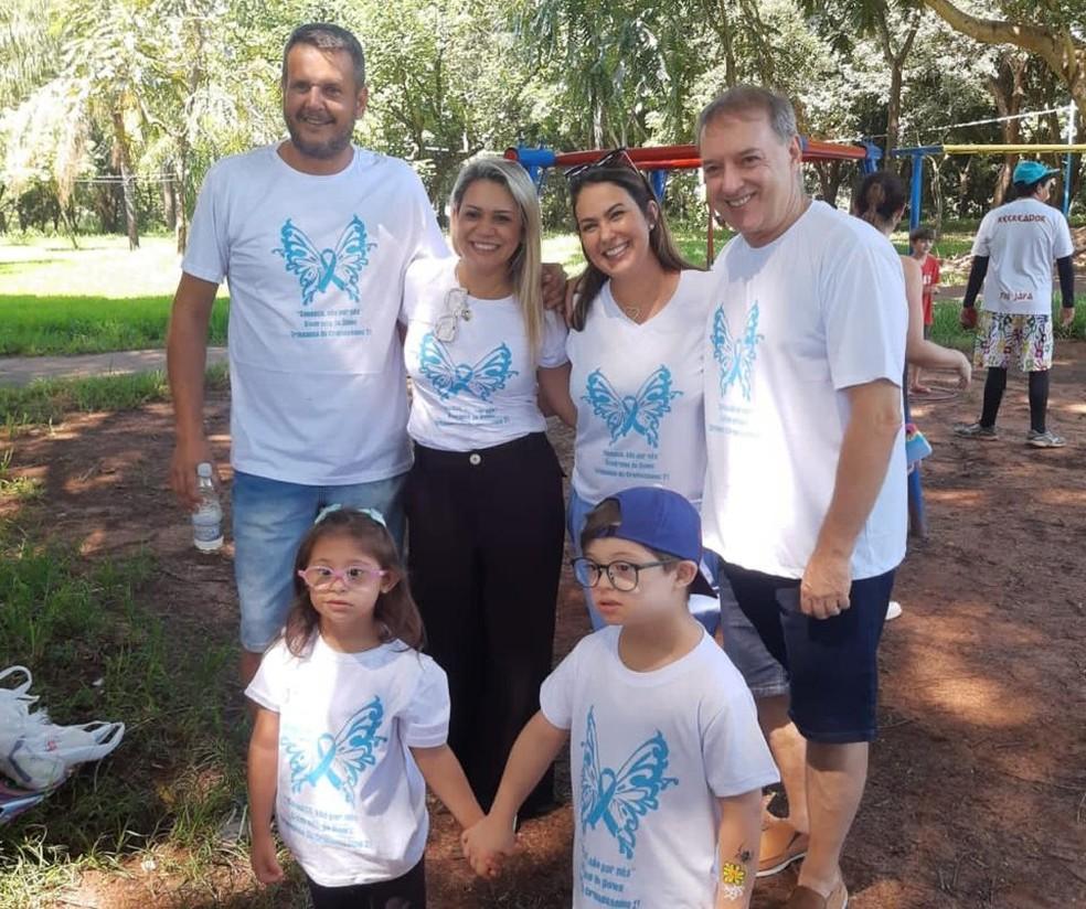 Famílias se reúnem em piquenique em prol da conscientização sobre a síndrome de Down em Jaú (SP)