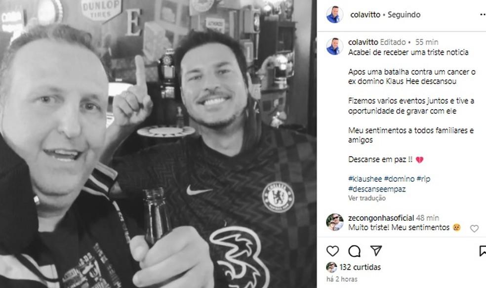 Produtor musical Ricky Colavitto anuncia morte de Klaus Hee