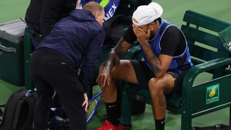 Nick Kyrgios é forçado a se retirar de Indian Wells devido a lesão no pulso