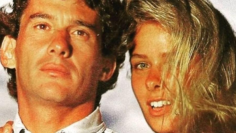 Adriane Galisteu posta foto com Ayrton Senna