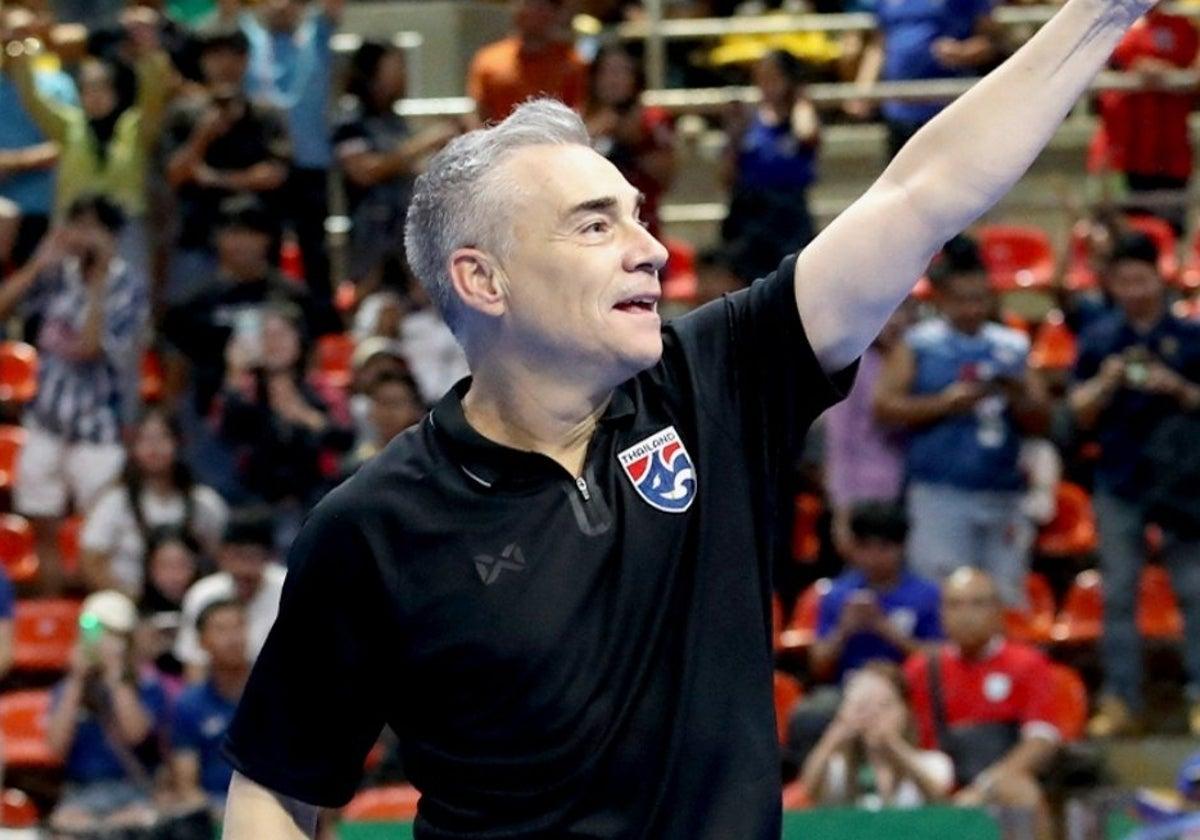 Miguel Rodrigo, selecionador de Tailandia de futebol sala.