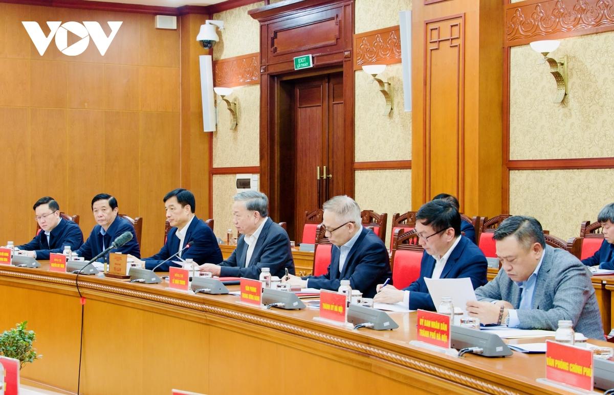 Total Bí thư Tô Lâm discute estratégias com autoridades