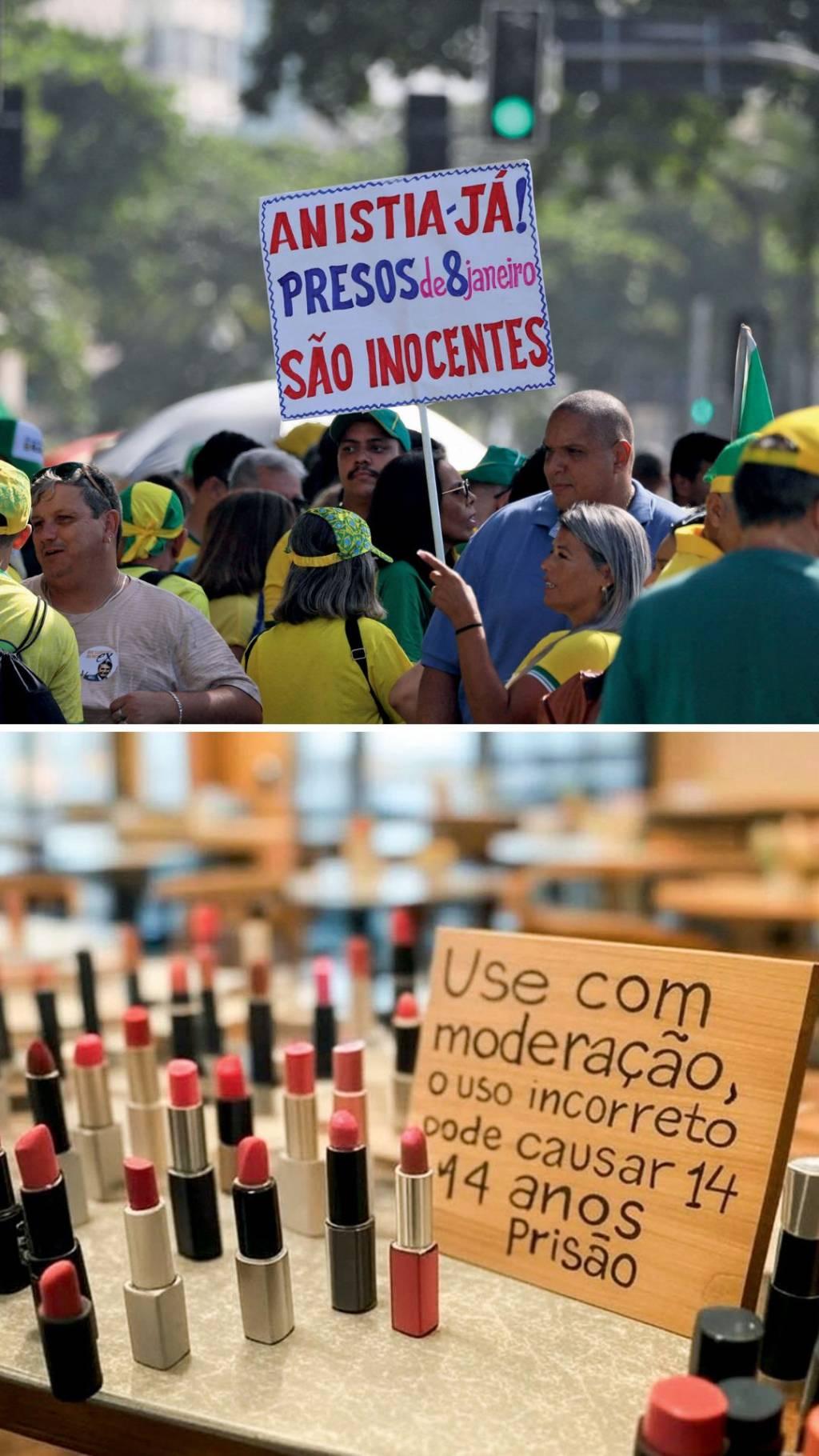 Ato em Copacabana e imagem que viralizou nas redes: caso deu tração à campanha por perdão.