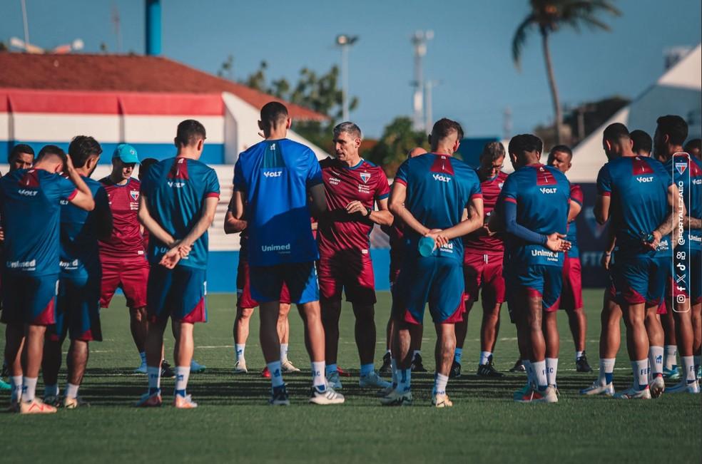 Fortaleza durante treino
