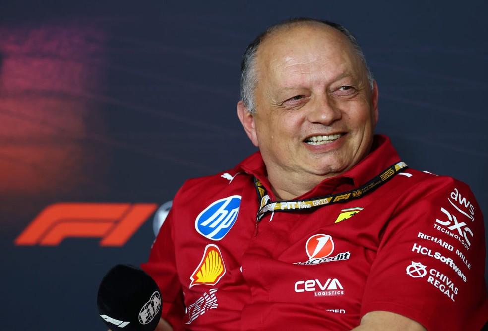 Frédéric Vasseur, chefe da Ferrari, no GP da Austrália