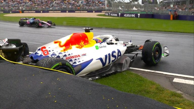 Acidente de Calouro Adia Início do GP da Austrália na F1