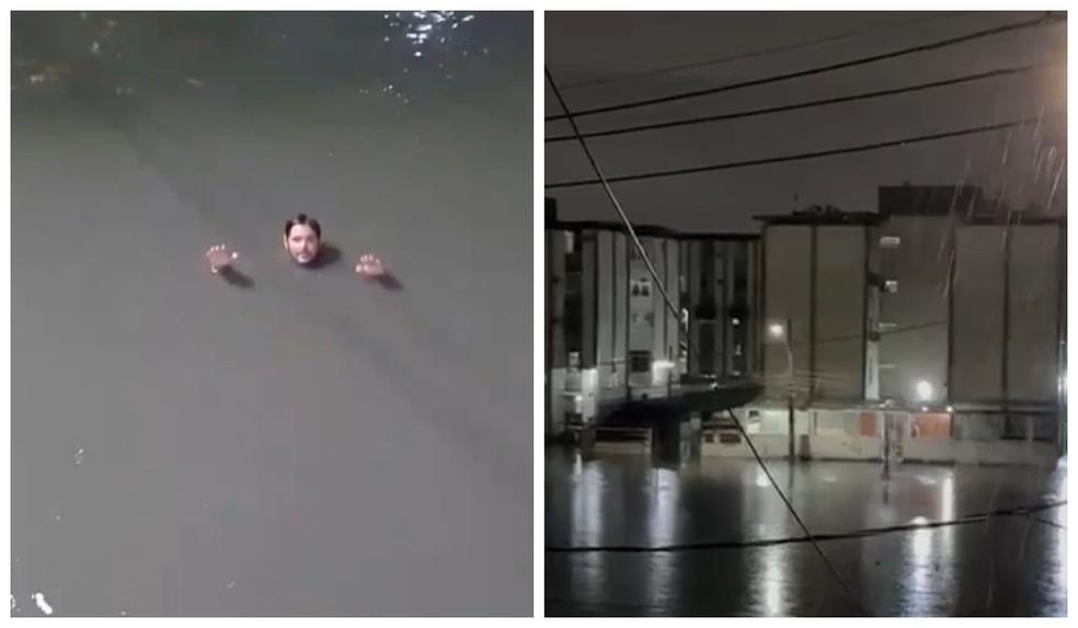 Chuvas no RJ deixam bairros alagados