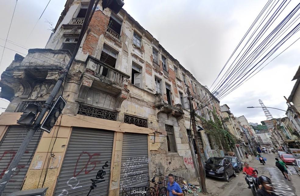 Foto de 2024 mostra o casarão já bem deteriorado