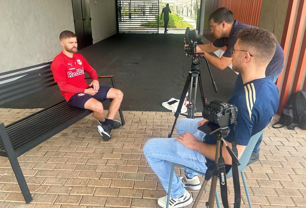 Eduardo Sasha, do Bragantino, em entrevista ao ge