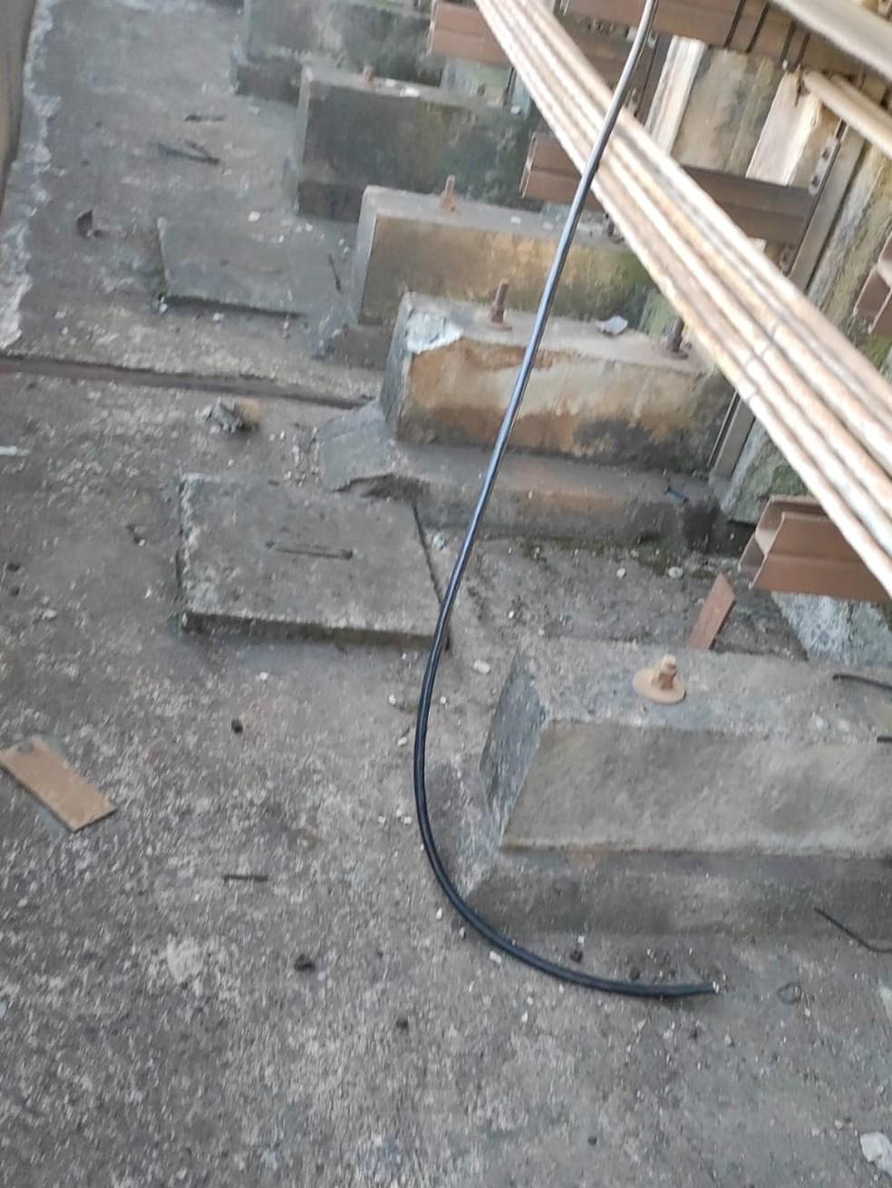 Furto de cabos de energia na região da estação Giovanni Gronchi, da Linha 5- Lilás, em SP.