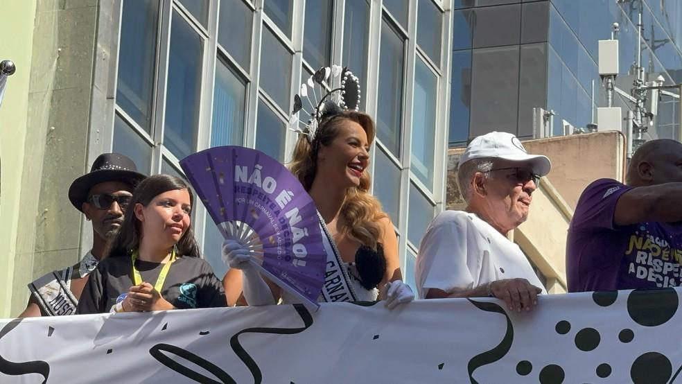 Paolla Oliveira, rainha de bateria do Cordão da Bola Preta