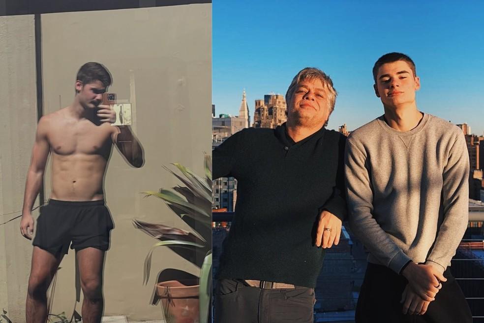 João Assunção compartilha clique sem camisa