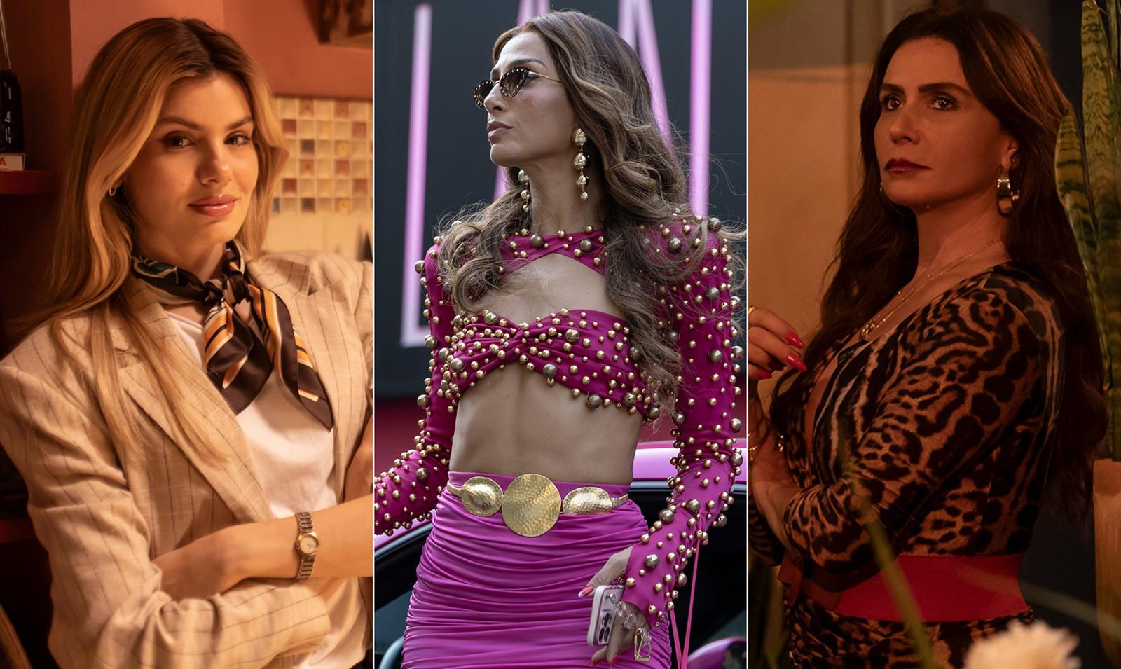 Camila Queiroz, Camila Pitanga e Giovanna Antonelli em 'Beleza Fatal'.