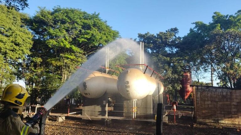 Vazamento de Gás GLP em Varginha Mobiliza Corpo de Bombeiros