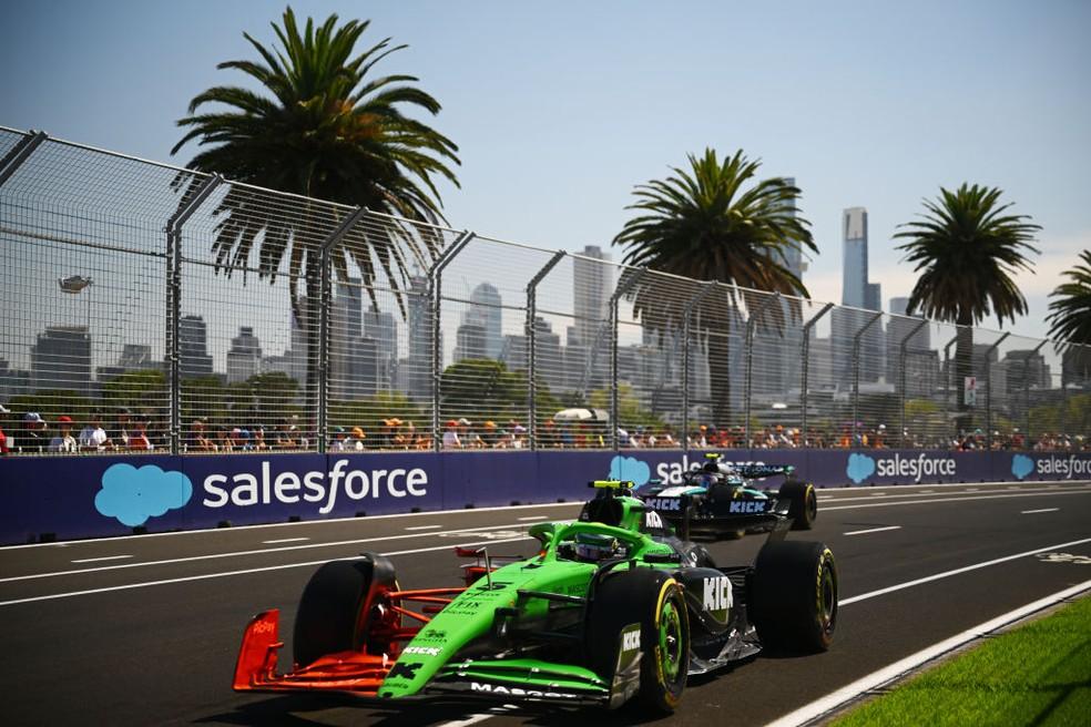 Gabriel Bortoleto no treino livre 1 para o GP da Austrália