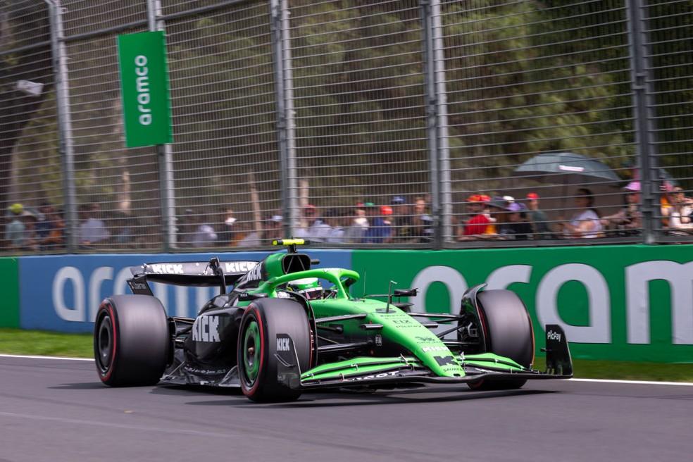 Gabriel Bortoleto durante a classificação para o GP da Austrália