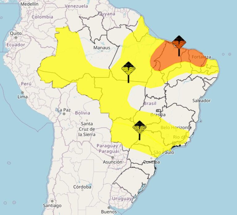 Tempestades à Vista: Último Dia do Verão é Marcado por Alertas em Diversas Regiões do Brasil