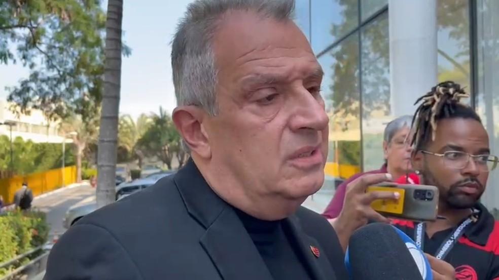 Bap, presidente do Flamengo, na CBF