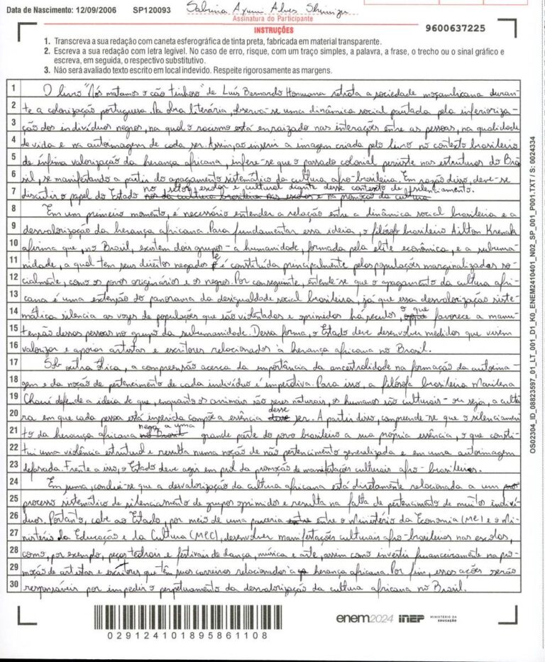 Resultados do Enem 2024: Espelhos de Redação Disponíveis e Desafios Técnicos no Acesso