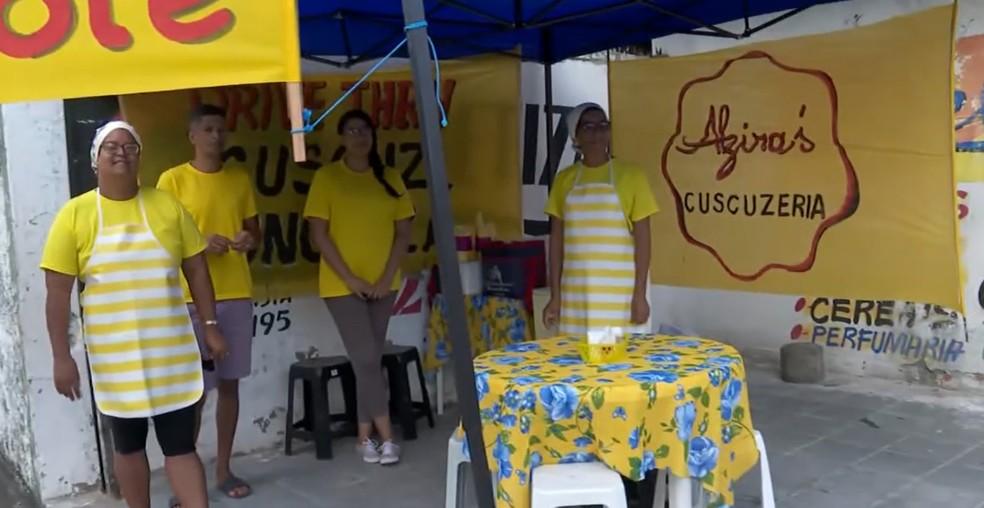 Imagem de arquivo do 'drive-thru' de cuscuz em 2019