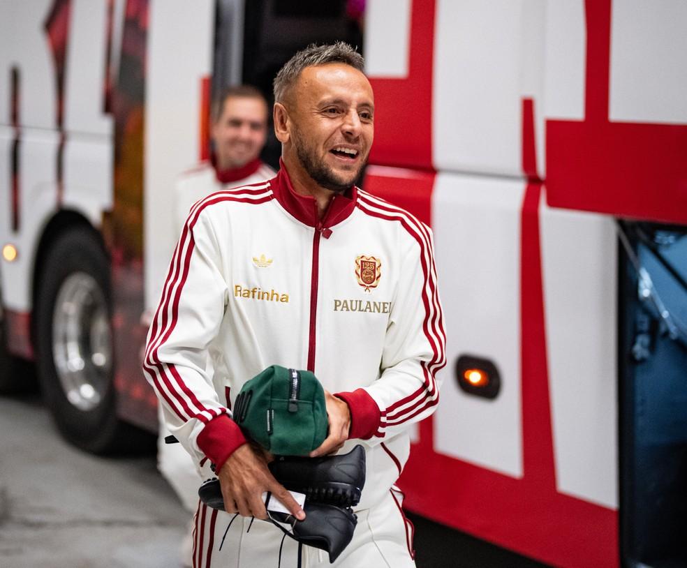 Rafinha, lateral do Coritiba, participa de evento do Bayern de Munique