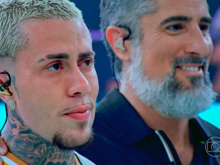 MC Daniel se emociona ao cantar música para o filho no Caldeirão