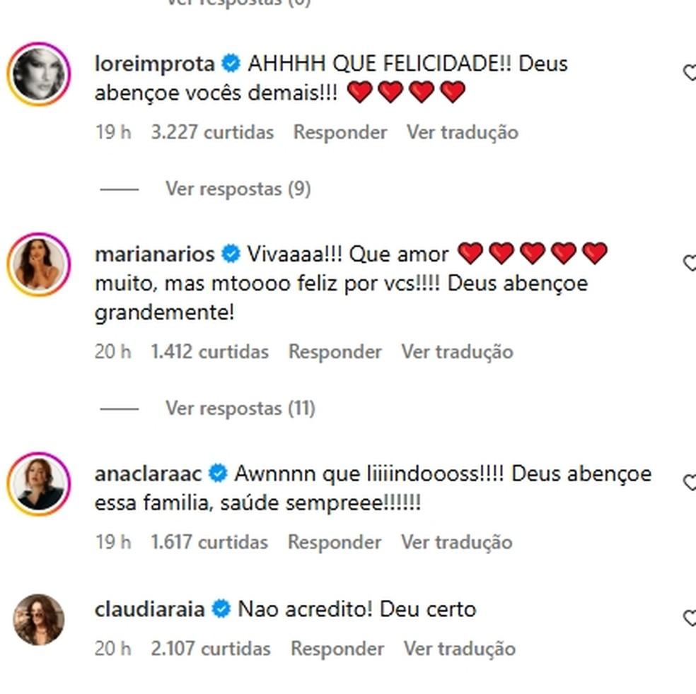 Claudia Raia reagiu à gravidez de Carol Peixinho