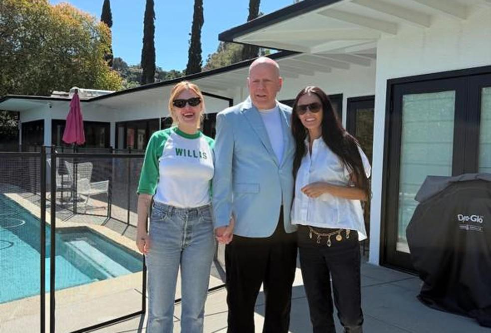 Talullah Willis, Bruce Willis e Demi Moore