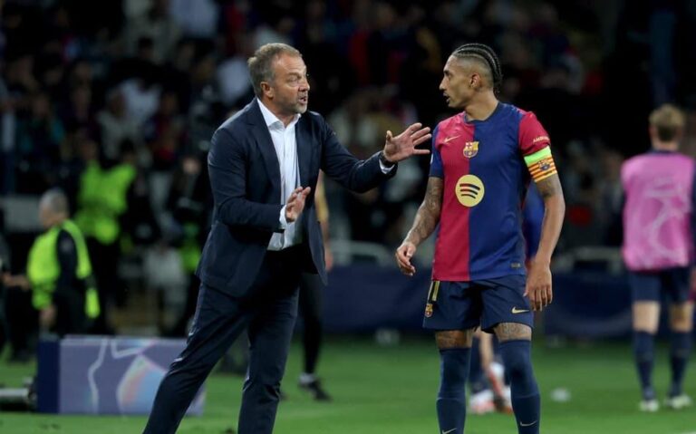 Raphinha é poupado em jogo do Barcelona contra o Osasuna na La Liga