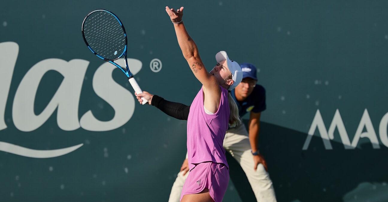 Sonay Kartal durante o torneio em Indian Wells