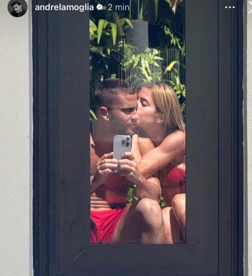 André Lamoglia e Jade Picon em clima de romance no Carnaval