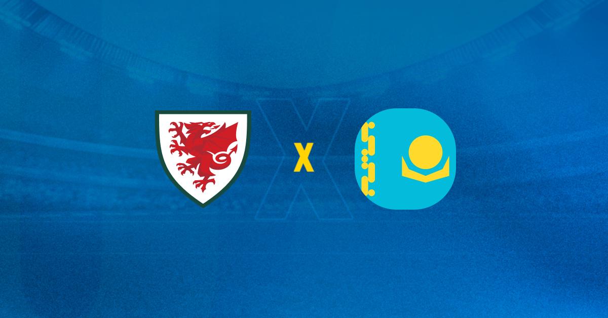 Escudos de País de Gales x Cazaquistão se enfrentam na eliminatórias da Copa do Mundo.