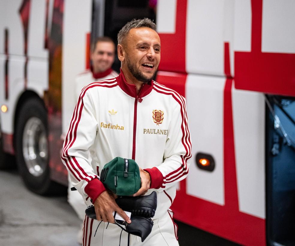 Rafinha, lateral do Coritiba, participa de evento do Bayern de Munique