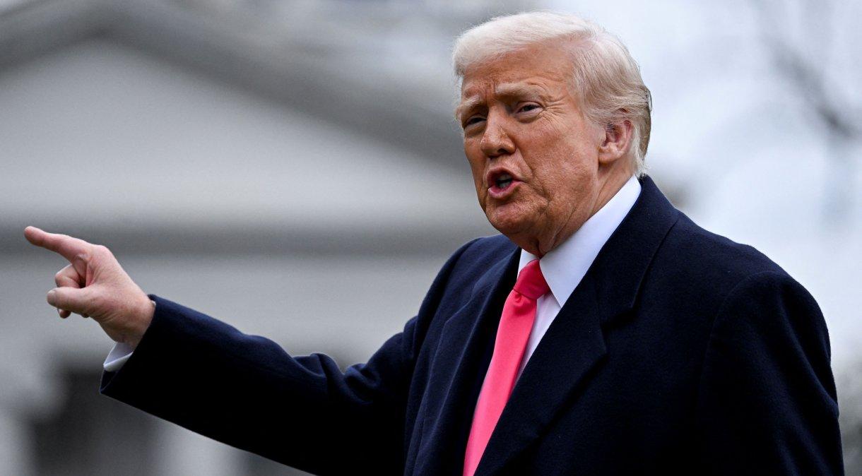 Presidente dos EUA, Donald Trump, em Washington