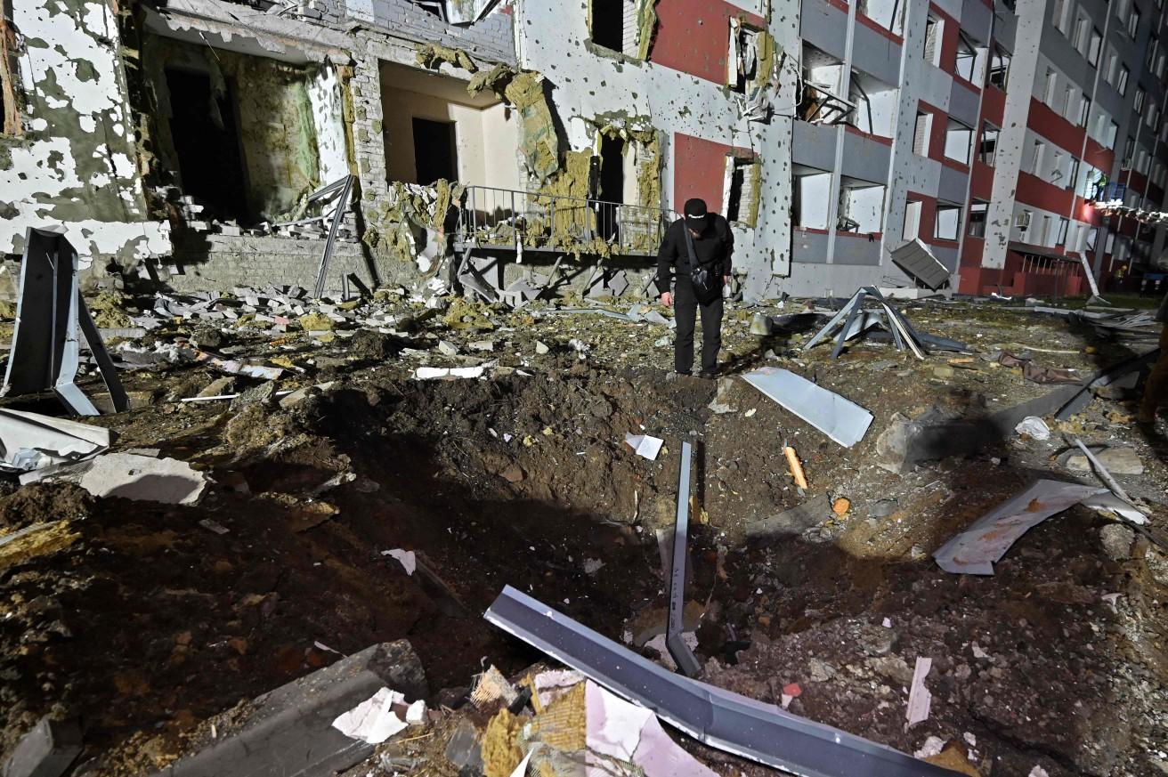 Ataque de drone russo em Kharkiv