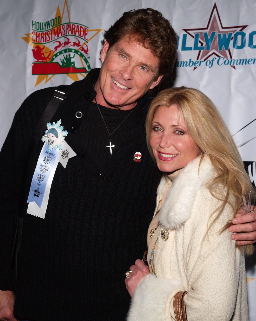 David Hasselhoff e Pamela Bach em 2005