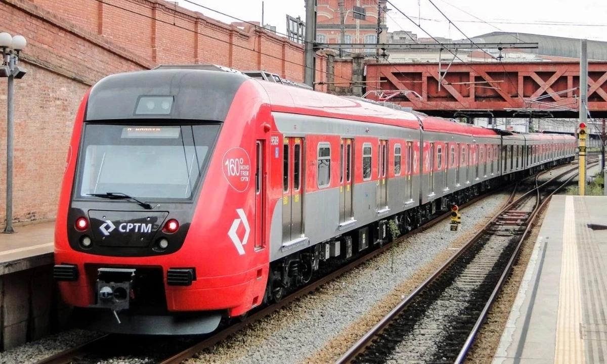 Trens da CPTM na Linha 7-Rubi