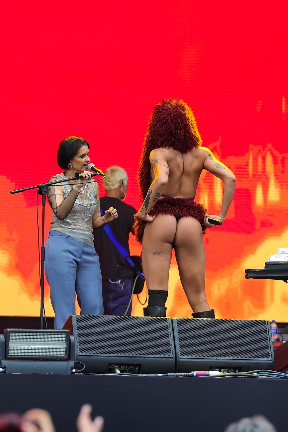 Marina Lima e Pabllo Vittar no Lollapalooza 2025