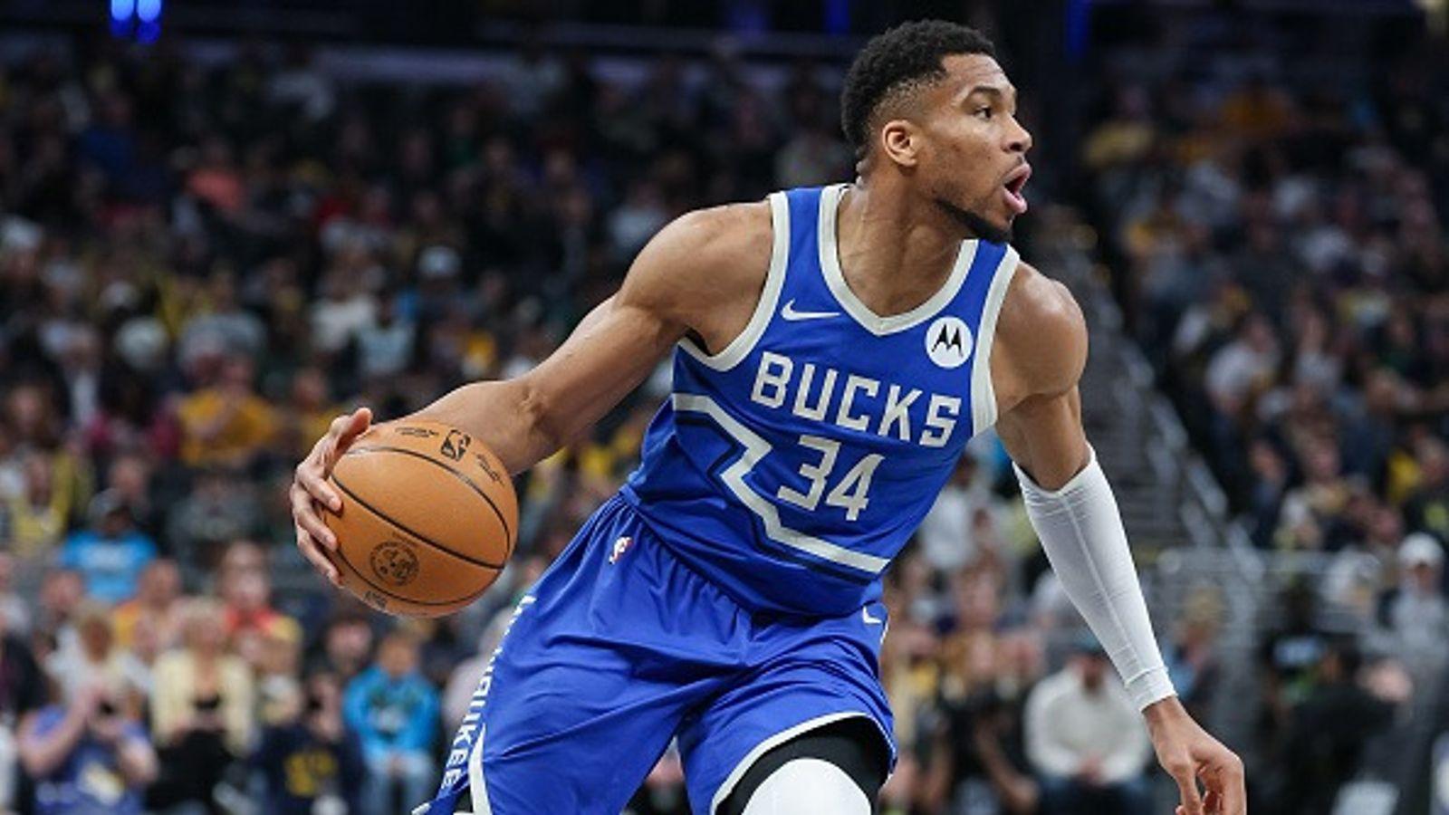 Giannis Antetokounmpo em relatório de lesão