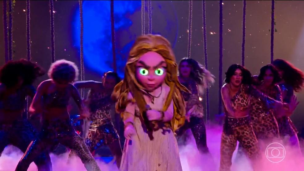 Giovana Cordeiro como Juma Marruá no The Masked Singer Brasil