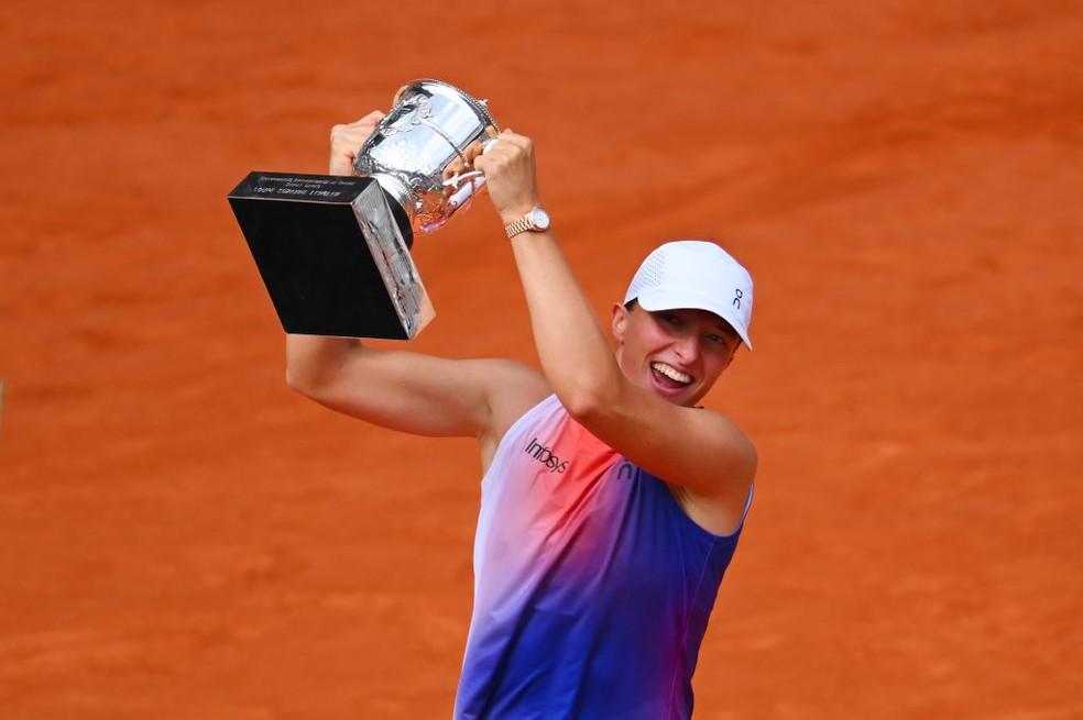Iga Swiatek foi campeã de Roland Garros em 2024