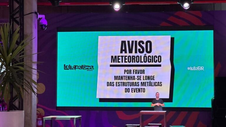 Show de Mc Kako é interrompido no Lollapalooza 2025 devido a mau tempo
