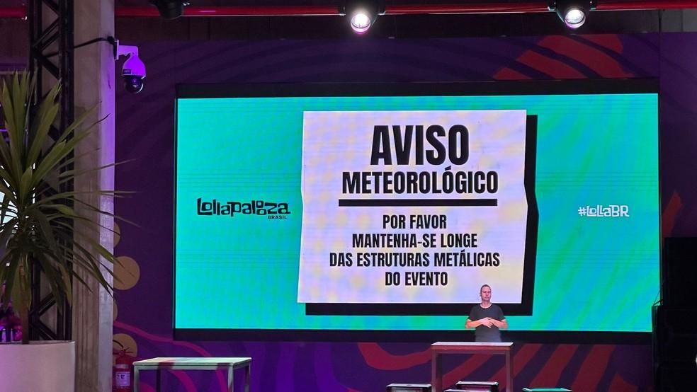 Show do MC Kako interrompido devido a condições meteorológicas