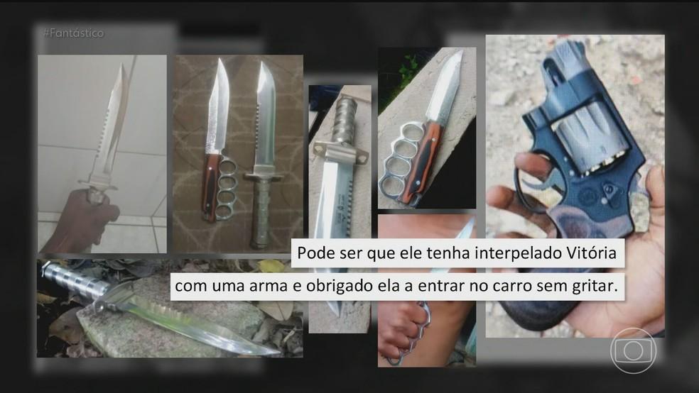 Evidências encontradas no celular de Maicol