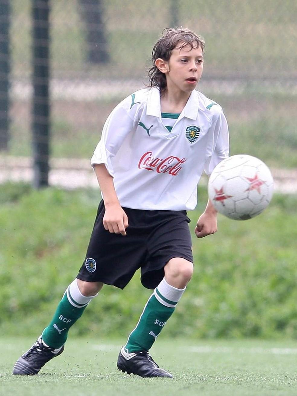 Nuno Moreira, atacante do Vasco, na base do Sporting