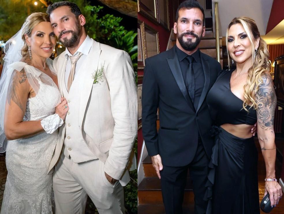 A juíza Tula Mello e o policial João Pedro Marquini