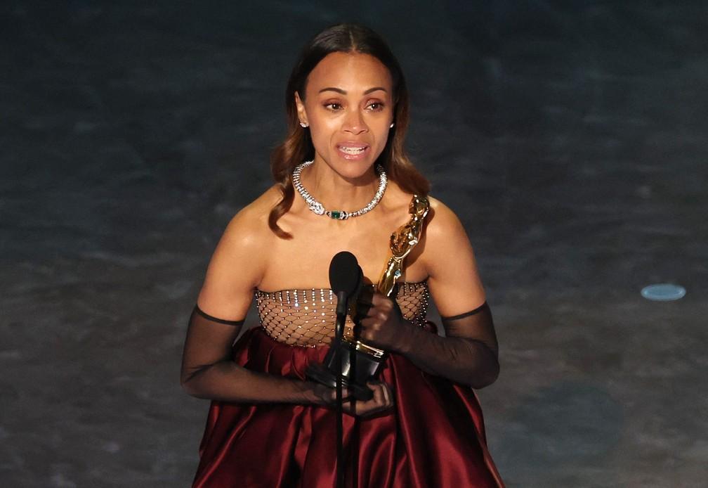 Zoe Saldaña ganhou Oscar de melhor atriz coadjuvante